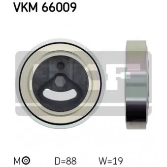 SKF VKM 66009 - Poulie-tendeur, courroie trapézoïdale à nervures