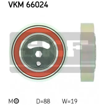Poulie-tendeur, courroie trapézoïdale à nervures SKF VKM 66024