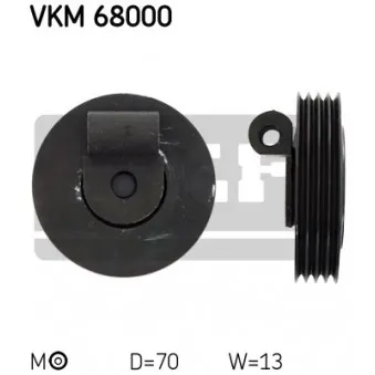 SKF VKM 68000 - Poulie-tendeur, courroie trapézoïdale à nervures