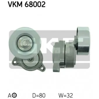 SKF VKM 68002 - Poulie-tendeur, courroie trapézoïdale à nervures