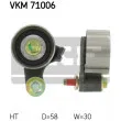 SKF VKM 71006 - Poulie-tendeur, courroie crantée