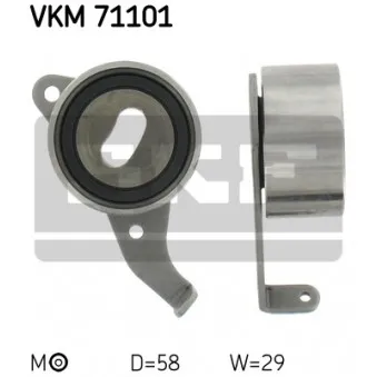 SKF VKM 71101 - Poulie-tendeur, courroie crantée