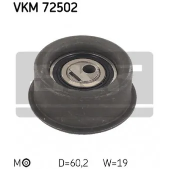 SKF VKM 72502 - Poulie-tendeur, courroie crantée