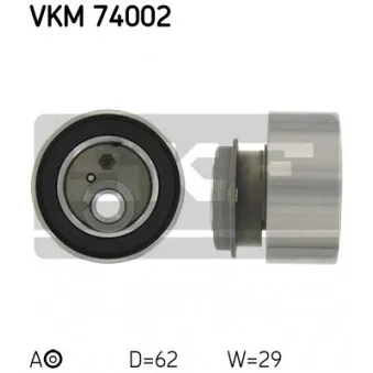 SKF VKM 74002 - Poulie-tendeur, courroie crantée