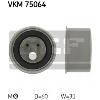 Poulie-tendeur, courroie crantée SKF VKM 75064