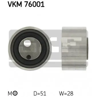 Poulie-tendeur, courroie crantée SKF VKM 76001