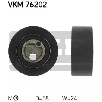 SKF VKM 76202 - Poulie-tendeur, courroie crantée