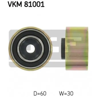 Poulie renvoi/transmission, courroie de distribution SKF VKM 81001