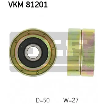 Poulie renvoi/transmission, courroie de distribution SKF VKM 81201