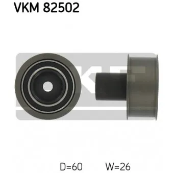 Poulie renvoi/transmission, courroie de distribution SKF VKM 82502