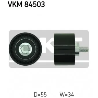 Poulie renvoi/transmission, courroie de distribution SKF VKM 84503