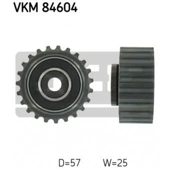 Poulie renvoi/transmission, courroie de distribution SKF VKM 84604