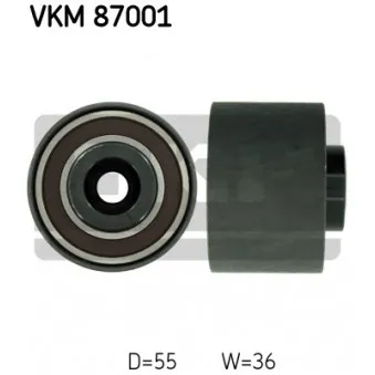SKF VKM 87001 - Poulie renvoi/transmission, courroie de distribution
