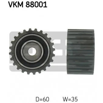 Poulie renvoi/transmission, courroie de distribution SKF VKM 88001