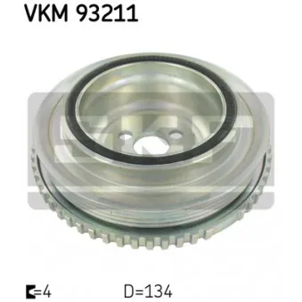 Poulie, vilebrequin SKF OEM 46744318