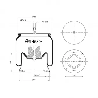 FEBI BILSTEIN 45894 - Soufflet à air, suspension pneumatique