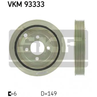 SKF VKM 93333 - Poulie, vilebrequin