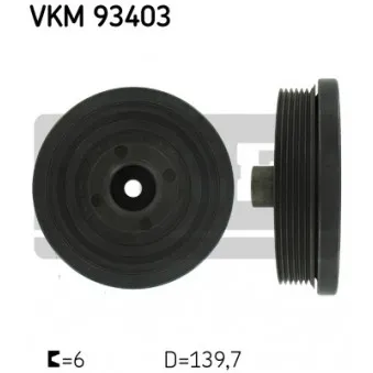 SKF VKM 93403 - Poulie, vilebrequin