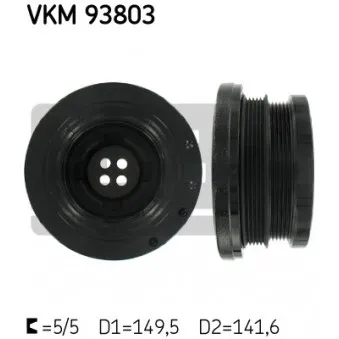 SKF VKM 93803 - Poulie, vilebrequin