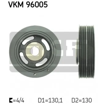 SKF VKM 96005 - Poulie, vilebrequin