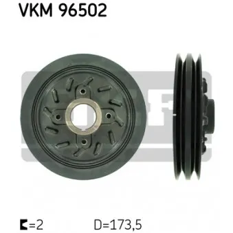 SKF VKM 96502 - Poulie, vilebrequin