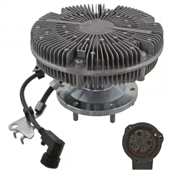 Embrayage, ventilateur de radiateur FEBI BILSTEIN 46162 pour MERCEDES-BENZ ACTROS MP2 / MP3 2551, L, LL - 510cv