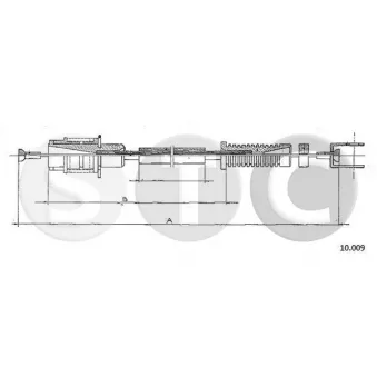 Câble d'accélération STC [T480877]