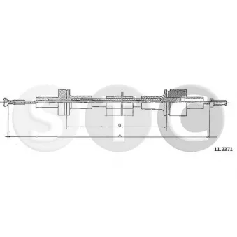 Tirette à câble, commande d'embrayage STC [T481665]