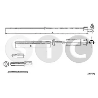 STC T483137 - Câble d'accélération
