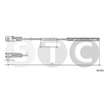 STC T483610 - Tirette à câble, commande d'embrayage