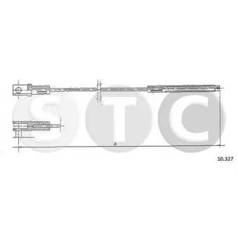 STC T483611 - Tirette à câble, commande d'embrayage
