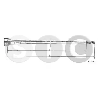 Câble flexible de commande de compteur STC [T483665]