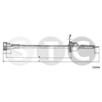 Câble flexible de commande de compteur STC [T483667]