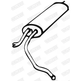 WALKER 01132 - Silencieux arrière