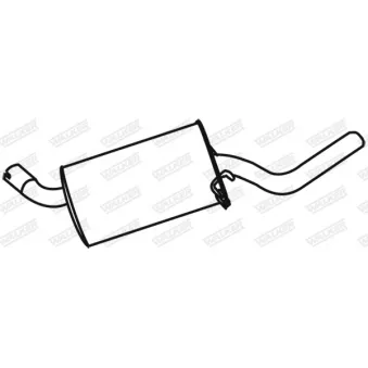 Silencieux arrière WALKER [05477]