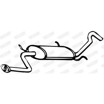 Silencieux arrière WALKER 09458