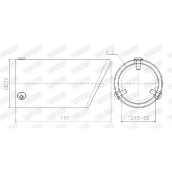 Déflecteur de tuyau de sortie WALKER OEM UNIVERSAL