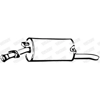 Silencieux arrière WALKER [12496]