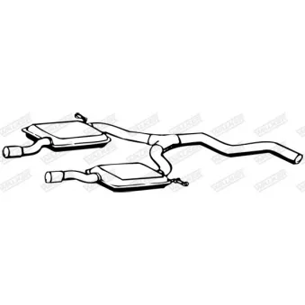 WALKER 13078 - Silencieux central