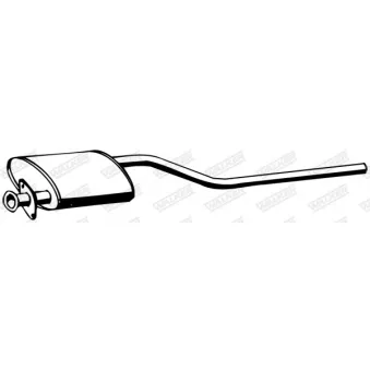 Silencieux central WALKER OEM 6184809