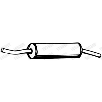 WALKER 14567 - Silencieux arrière