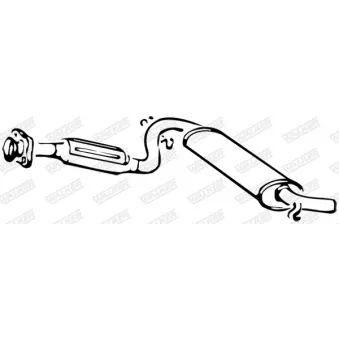 WALKER 14876 - Silencieux avant