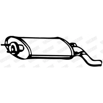 Silencieux arrière WALKER 15160