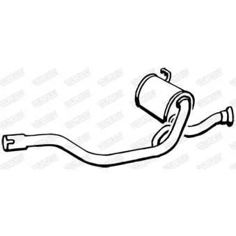 WALKER 15425 - Silencieux central