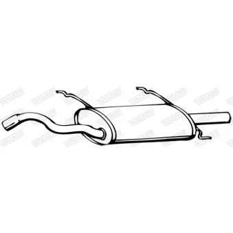 Silencieux arrière WALKER [16695]