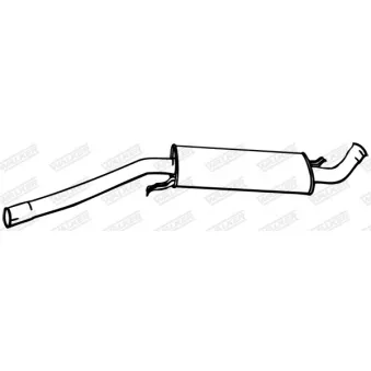 WALKER 16872 - Silencieux central