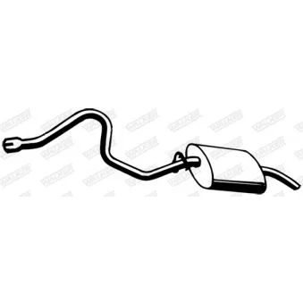 WALKER 17479 - Silencieux arrière