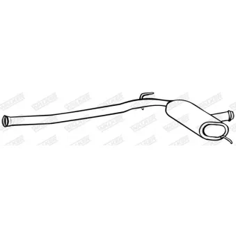 WALKER 18082 - Silencieux central