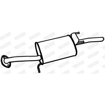 Silencieux arrière WALKER [18579]