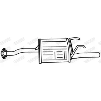 WALKER 18762 - Silencieux arrière